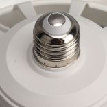 9.8in LED Ceiling Fan Light Quiet 3 Gears Ceiling Fan with E27 Lamp for Living Room 86‑265V White