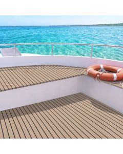 Seamanship Boat Flooring, EVA Foam Decking Mat, 240x90cm, Taupe