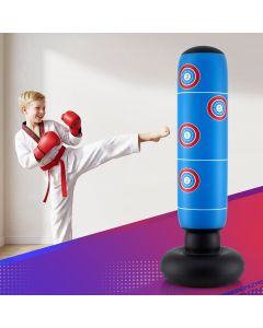 Everfit Freestanding Punching Bag Boxing Stand Inflatable Fitness 164cm Blue