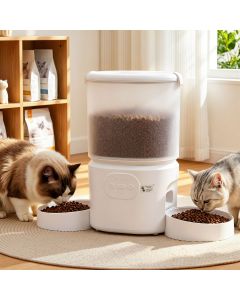 i.Pet 5L Automatic Pet Feeder Dual Bowl Smart Dispenser APP Control Cats Dogs