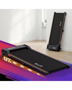  Everfit 3 in 1 Walking Pad Treadmill 12% Incline Under Desk Treadmills for Home Gym With 40cm Wide Belt Black