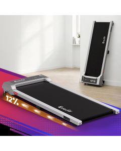 Everfit 3 in 1 Walking Pad Treadmill 12% Incline Under Desk Treadmills for Home Gym With 40cm Wide Belt Sliver