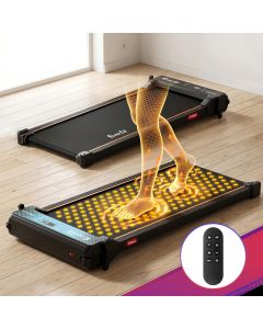 Everfit 2 in 1 Walking Pad Treadmill Dual-Sided Under Desk Treadmills with Foot Massage for Home Gym with App Control Black