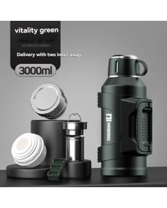 316 Stainless Steel Thermos Large Capacity Thermos Portable Thermos Flask - Silver - Size 1500ml