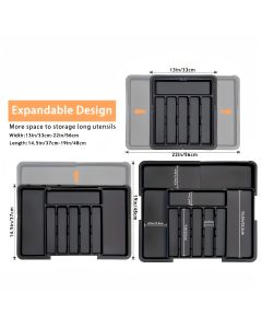 kitchen utensil set, organizer tray, wooden look handles, stainless steel utensils, heat resistant kitchen tools, Australian kitchenware, home cook essentials, non-stick safe utensils, kitchen drawer organizer, cooking utensils set