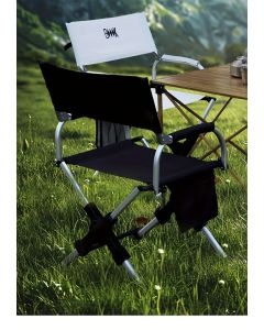 folding camping chair, portable outdoor seat, camping furniture, lightweight folding chair, carry bag included, Australian outdoor gear-Beige