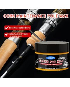 fishing rod guard wax, fishing rod maintenance, beeswax oil for fishing rods, sea rod maintenance, lure rod maintenance, rod protection, antioxidant rod wax, crack-resistant rod wax, corrosion-resistant rod wax, fishing gear care Australia - Yellow - Size