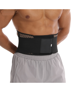 Black fitness waist belt, workout support belt, high quality fitness accessory, adjustable waist belt, gym belt, core support belt, Australia fitness gear, waist support for weightlifting