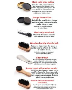 Gold Men's shoe care kit, leather shoe care, men's accessories, shoe care tools, leather case, Australian shoe care, leather polish kit