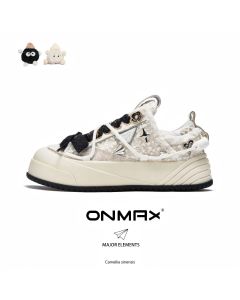 Camellia Platform Sneakers Chunky Canvas Shoes Unisex High-Top Sneakers Height - Camellia - Size 13(AU13/EU46)