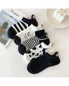 Women Socks Cotton No Show Low Cut Socks Ankle Sock 5 Pack  for home and outdoor wearing