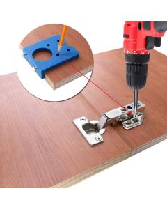 35mm Concealed Hinge Boring Jig Wood Furniture Door Cabinets Hinge Installation Tool Hinge Hole Drilling Guide for Carpentry ABS