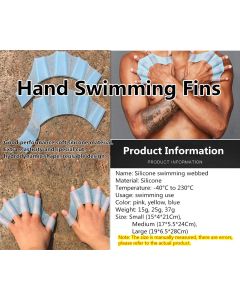 3 Pair Silicone Swimming Gloves Finger Frog Type Webbed Aquatic Training Water Resistance Fitness Paddle Aerobics for Men Women