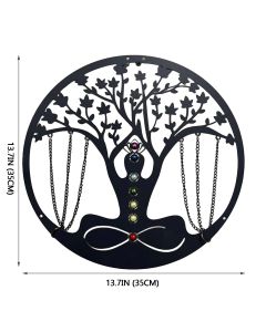 Elegant Tree of Life Metal Wall Decor: Inspire Your Yoga and Meditation Space with Serenity, Harmony, and Artistic Beauty