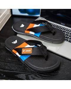 Men'S Flip-Flops Summer Sandals Thick-Soled Anti-Slip Anti-Odor Wear-Resistant - White - Size 42