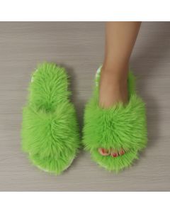 Women'S Furry Slippers High-Quality Slippers Comfortable Slippers Trendy - Beige - Size 39