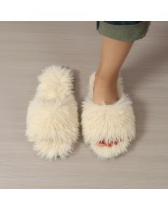 Women'S Furry Slippers High-Quality Slippers Comfortable Slippers Trendy - Black - Size 42