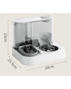 Gray Green Automatic Cat Feeder Cat Water Dispenser Cat Feeding Set Cat Supplies Cat Care