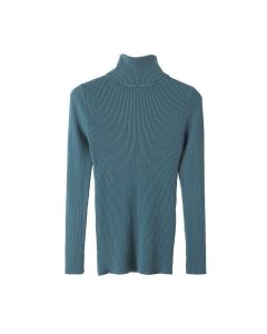 Turtleneck Sweater Women'S Winter Top Thermal Base Layer High Neck Knit - Purple - Size M(AU M/EU48)
