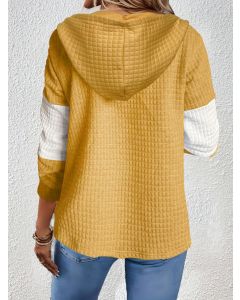 Women'S Hooded Jacket Two-Tone Jacket Drawstring Jacket Casual Jacket Australia - Sky Blue - Size 2XL(AU 2XL/EU54)