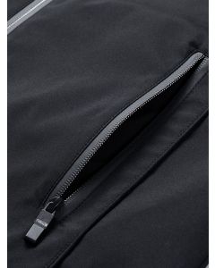 Men'S Hooded Jacket Outdoor Sport Jacket Lightweight Windbreaker Zip Pocket - Black - Size L(AU L/EU50)