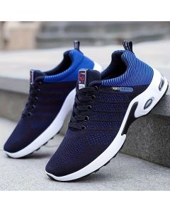 Men's Fashion Sneakers with Breathable Mesh and Cushioned Sole - Red - Size 7(AU7/EU40)