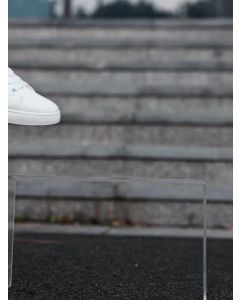 Koonexy Men'S Skate Shoes Low-Top Sneakers Pvc Sole Casual Sneakers Formal - Gray - Size 10(AU10/EU43)