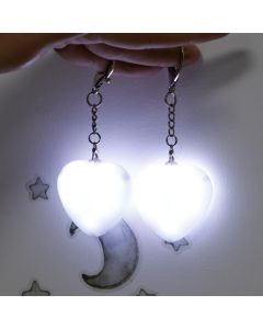 2Pcs Heart Purse Light - LED Automatic Sensor Handbag Lamp, Rechargeable Mini Bag Night Light for Women & Girls - Touch Activated Keychain Light for Totes, Backpacks, Travel Gifts - Pink - Size 5cm*6cm