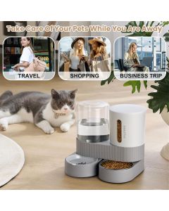 Cat Automatic Water Dispenser Cat Automatic Food Dispenser Cat Feeding Set Cat