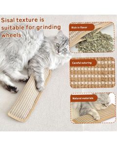 4PC Cat Toys Catnip Toys Interactive Cat Toys Catnip Kicker Soft Sisal Pillow Cat