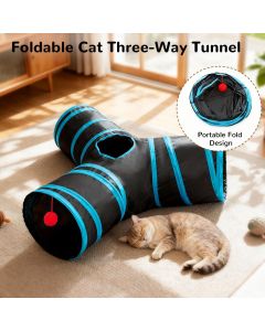 Cat Toy Interactive Cat Toy Cat Tunnel Feather Teaser Wand Indoor Cat Toy Cat