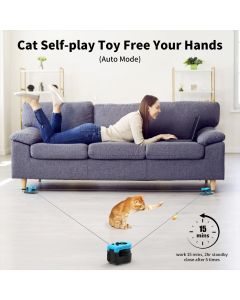 Interactive Cat Toy Automatic Cat Toy Manual Cat Toy DIY Feather Mouse Toy Cat