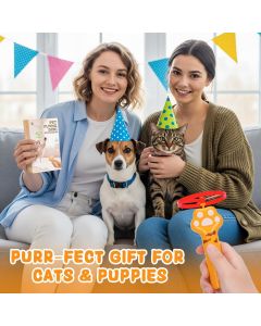 Cat Toy Dog Toy Rechargeable Disc Launcher Flying Spinners Interactive Pet