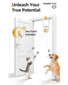 Interactive Cat Toy Electric Cat Teaser Remote Control Cat Toy Door Clip Cat