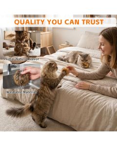 Cat Toys Furry Pom-Pom Toys Durable Cat Toys Indoor Cat Toys Cat Playtime