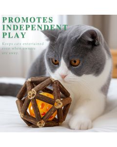 3-Piece Indoor Cat Toys Natural Catnip Toys Kitten Toys Teeth Cleaning Cat Toys Natural