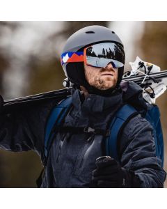 OutdoorMaster Kelvin Ski Helmet - with ASTM Certified Safety, 9 Options - for Men, Women & Youth-Grey,Large