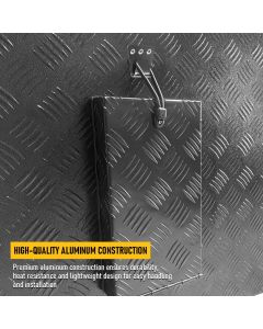 RV Truma Cowl Cover Black Checker Aluminum Universal Flue Vent Truma Hotwater AU