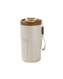 450ml Thermal LED Temperature Display Smart Coffee Cup Insulated Drink Tumbler-Brown