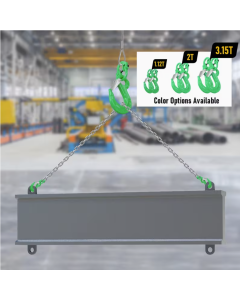 2SET 3.15T Sling Hook Heavy Duty Hammerlock/Slip Hook Kit With Swivel Winch & Safety Latch-Green