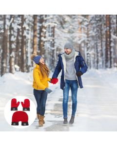 Three-Piece Ski Gloves Set for Couples - Couples' Gloves - Warm Gloves - Ski Gloves - Snow Gloves