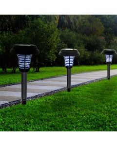 Solar Mosquito Killer Lamp, Wireless Rechargeable Outdoor Bug Zapper, 1 Piece, Black