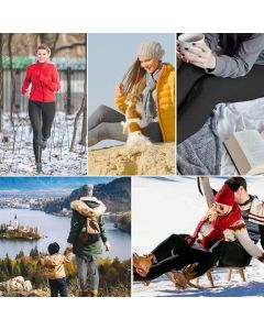 Grey Sherpa Fleece Lined High Waist Winter Leggings for Women, Thick Cashmere Feel Thermal Pants with Stretchy Slimming Fit, Plus Size 3XL for All Occasions