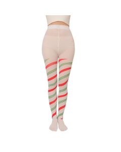 Christmas Over Knee and Thigh High Warm Socks, 70 cm Length Cozy Polyester Knit, Festive Design for Holiday Parties and Cold Weather Wear