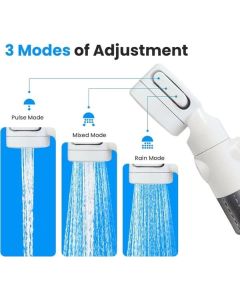 Portable Camping Shower with USB Rechargeable Electric Pump, Digital Display, Multiple Spray Modes, Outdoor Shower Kit