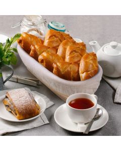 Oval Banneton Bread Proofing Basket with Wool Lining, 30 x 14 x 7 cm