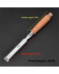 Carbon Steel Carving  Semicircle Wood Chisel Set DIY Woodworking Handle Carpentry Tools Pack of 4（50 carbon steel 4PC）
