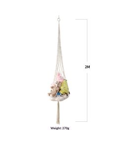 Novel Stuffed Animal Net or  Toy Display Perfect for The Tiny Space in Corner,Wall Ceiling Hanging Net, Stuffies Animal Storage for Kid Room Bedroom Playroom Decor