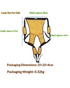 Lightweight Kids Carrier Belt Short Journeys Hiking Back Pack Belt Outdoor Children Lift Sling for Transferring Children to Car,Wheelchair,Vehicle,Bed,Chair(Black, Large)