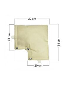 Outdoor Backflow Preventer Cover, Pipe Insulated Pouch for Freeze Protection, Winter Thicken Fabric Sprinkler Valve Insulation Cover for Outside Irrigation Pipe & Water Well Pump (khaki)